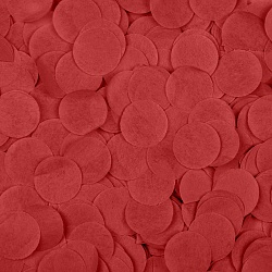 Конфетти Круг тишью 2,5см Красный 50гр