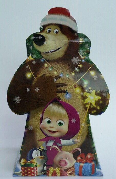 Коробка сборная Маша и Медведь 17х25см