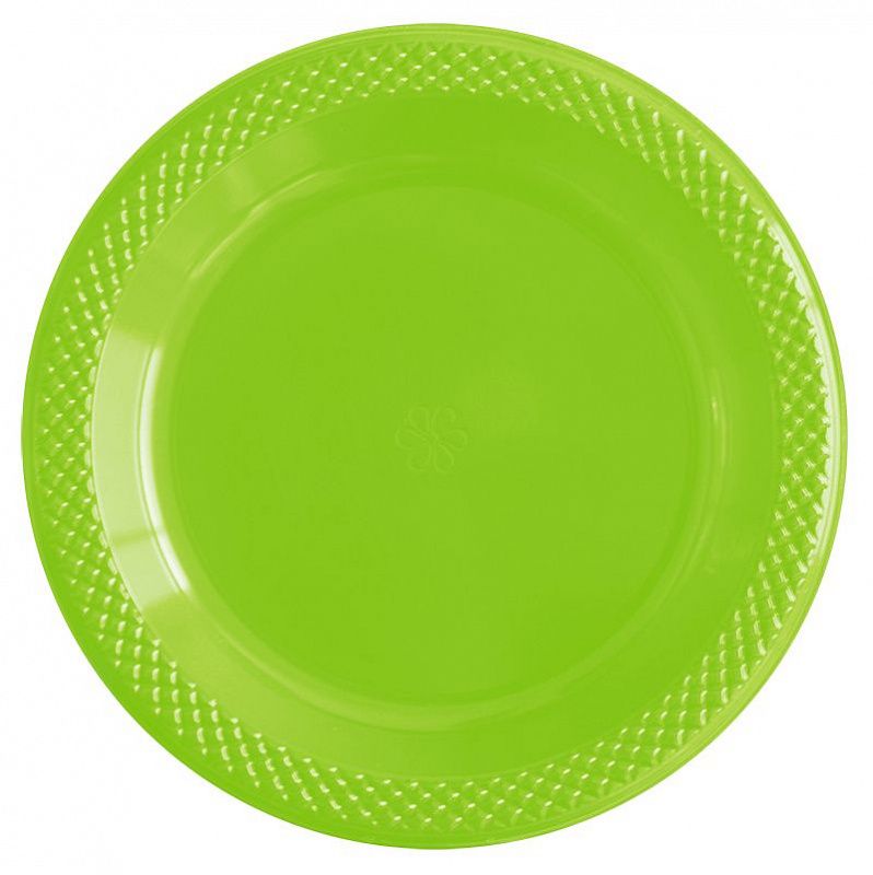Тарелки пластик 150мм Делюкс лайм уп10