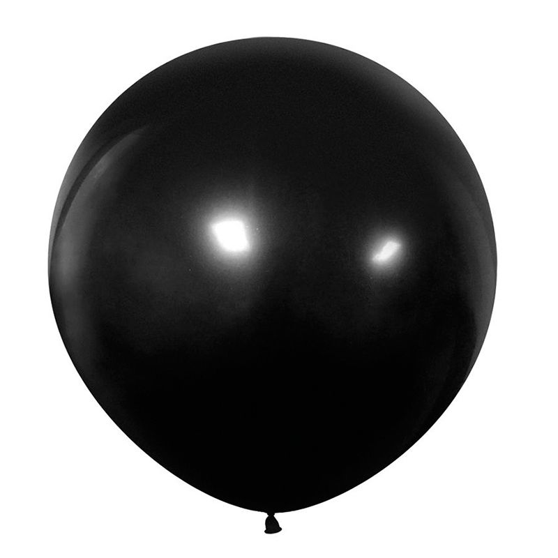 Шар латекс 24"/ВС пастель Черный Black 10шт