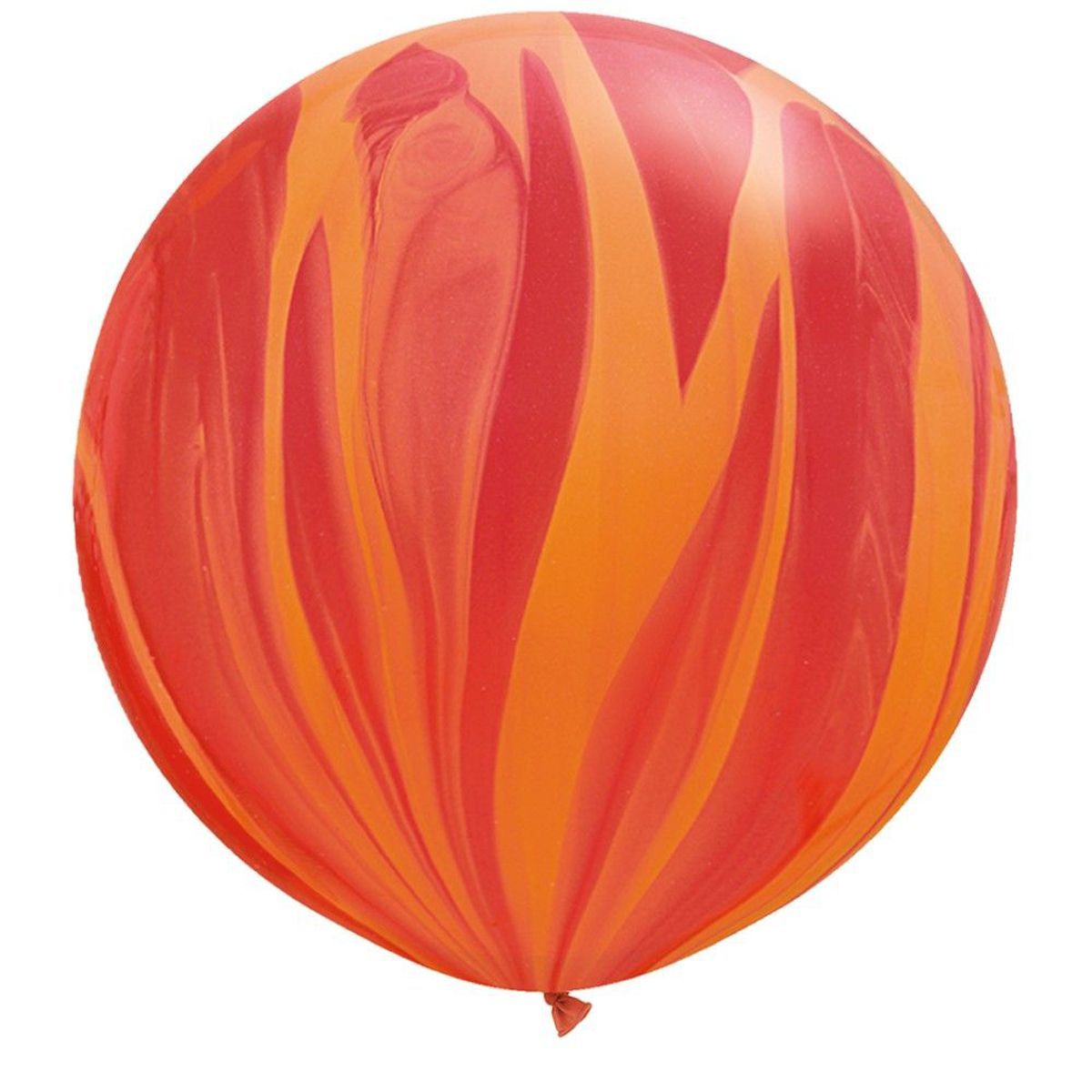 Шар латекс 30"/QL агат Красный Red Оранжевый Orange