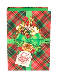 Коробка книга Новогодний подарок 12х18х5см