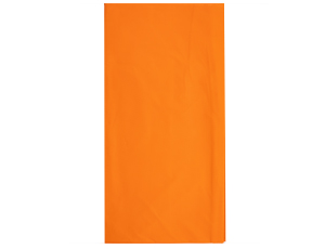 Скатерть ПЭТ однотонная 140х275см Оранжевая Orange Peel