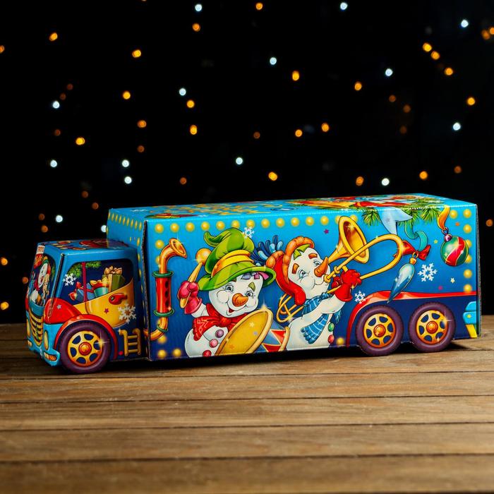 Коробка сборная Фанфары Фура с анимацией 11х11х36см