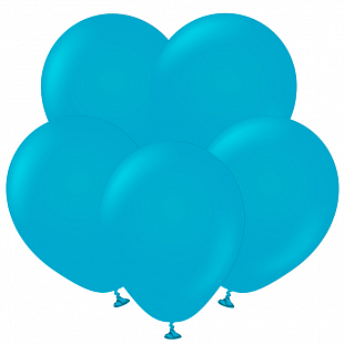 Шар латекс 12"/ВС пастель Пыльно голубой Blue glass (100шт)