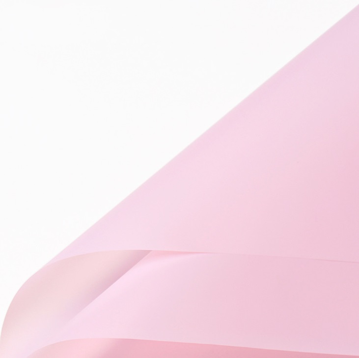 Пленка рулон 0,58х10м матовая Розовая 50 мкр рулон