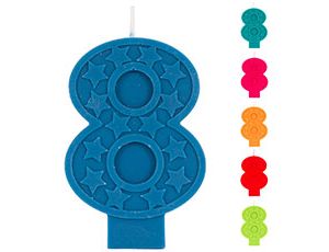 Свеча для торта Цифра ЭКО "8" 7см