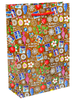 Пакет MS Посылка от Деда Mороза 14х20х6,5см