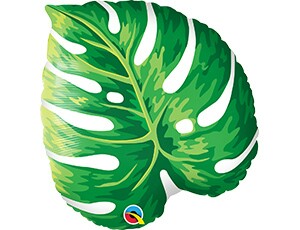 Шар фольга фигура Лист тропический 21" 53см QL