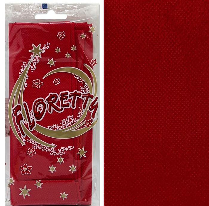 Скатерть ПЭТ однотонная 120х160см Бордовая Floretty