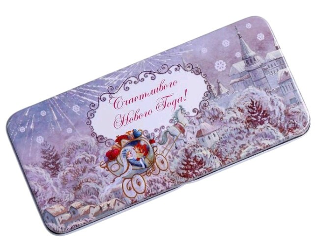 Коробка для денег Новогодняя колесница 16 6х7 6х1см