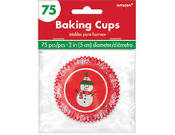 Тарталетка бумага Снеговик (75шт)