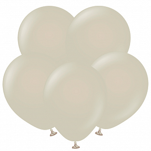 Шар латекс 12"/ВС пастель Серый камень Stone (100шт)