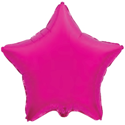 Шар фольга без рисунка 18"Fm звезда металлик Фуксия Малиновая Fuchsia 301500F