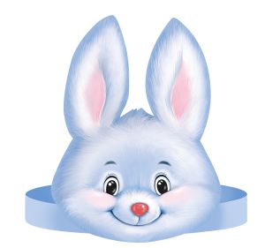 Ободок бумага Заяц-мальчик