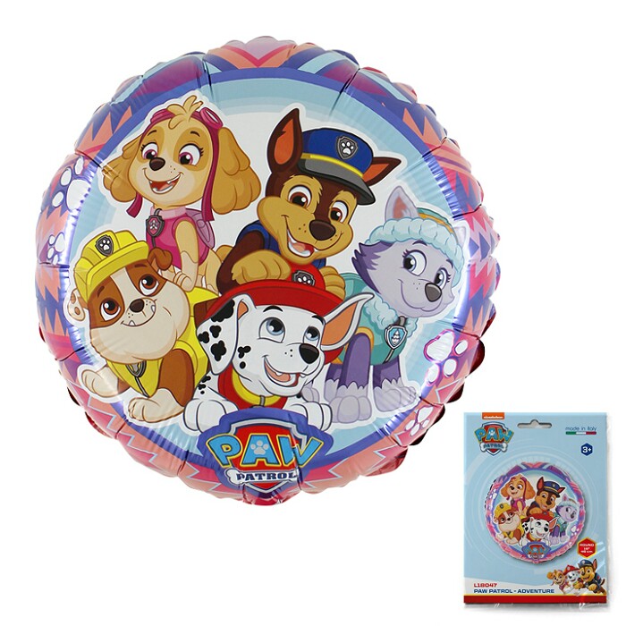 Шар фольга 18''/GR круг Щенячий патруль Приключение