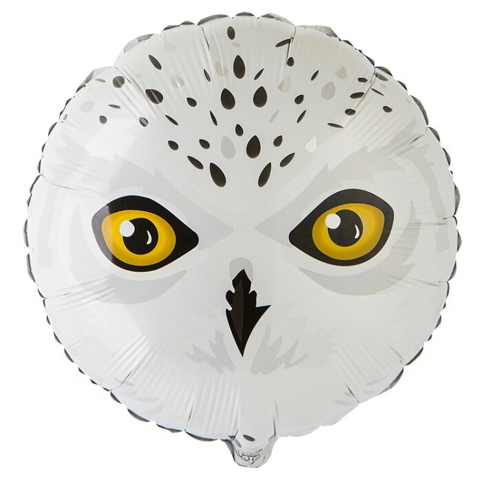 Шар фольга 18''/ВЗ круг Сова полярная
