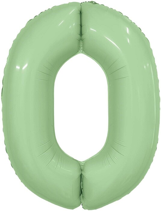 Шар фольга Цифра 40''/AG Slim Олива "0"