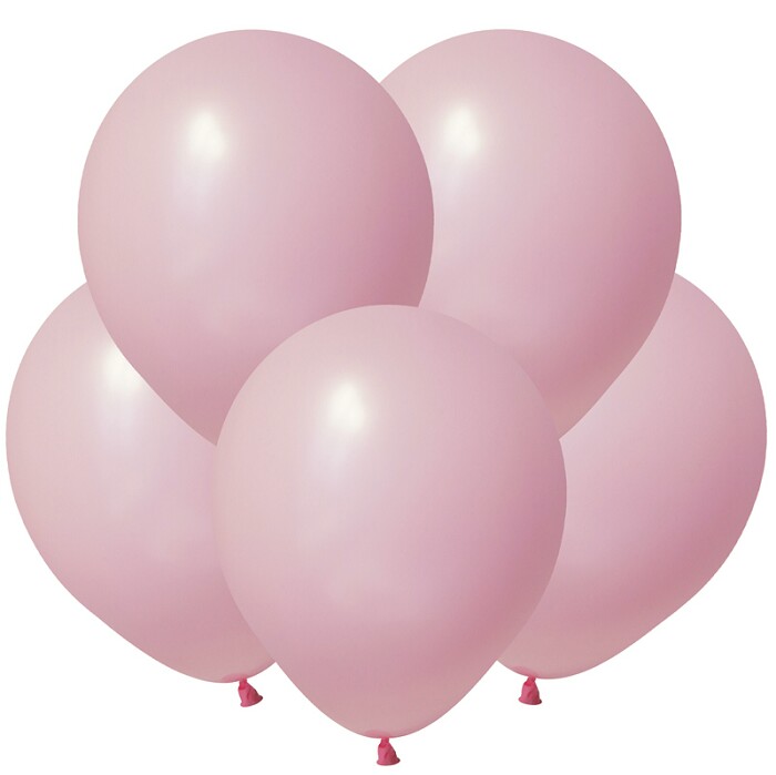 Шар латекс 5''/ВП пастель Нежно-розовый Light Pink 100шт