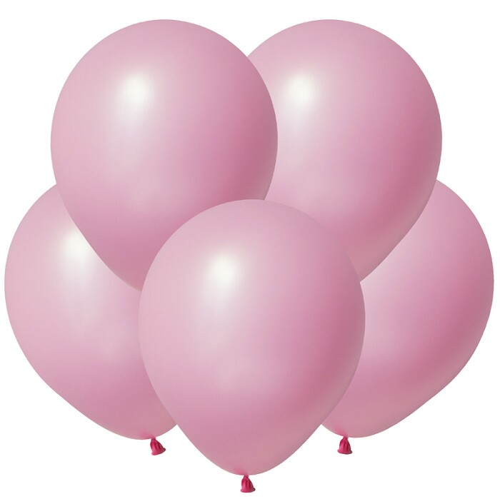 Шар латекс 5''/ВП пастель Розовый Pink 100шт