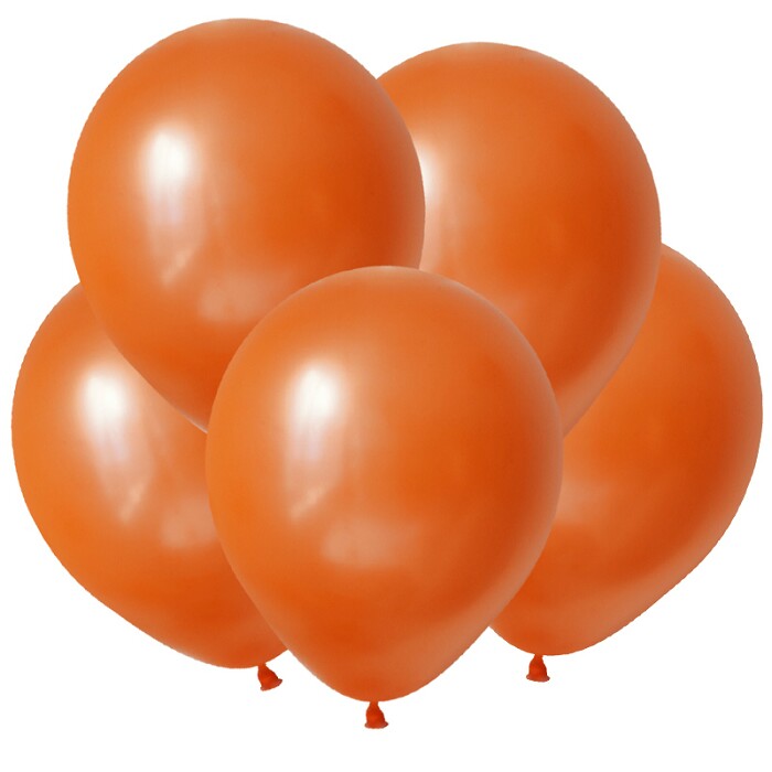 Шар латекс 5''/ВП пастель Оранжевый Orange 100шт