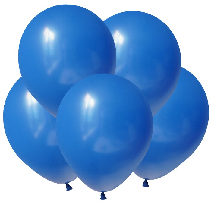 Шар латекс 5''/ВП пастель Синий Blue 100шт