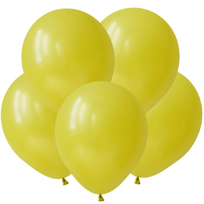 Шар латекс 5''/ВП пастель Оливково-желтый Olive yellow 100шт