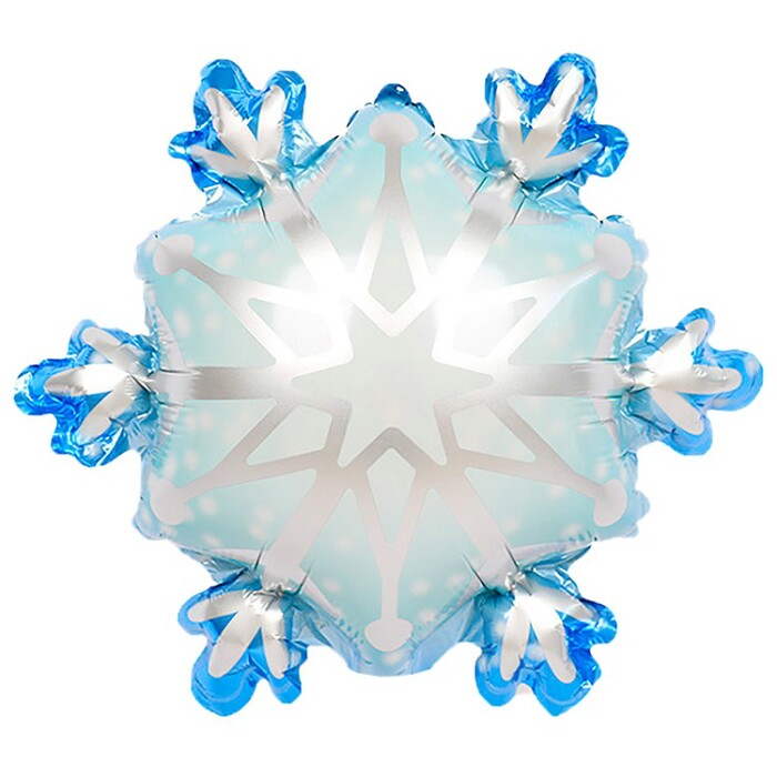 Шар фольга мини Снежинка
