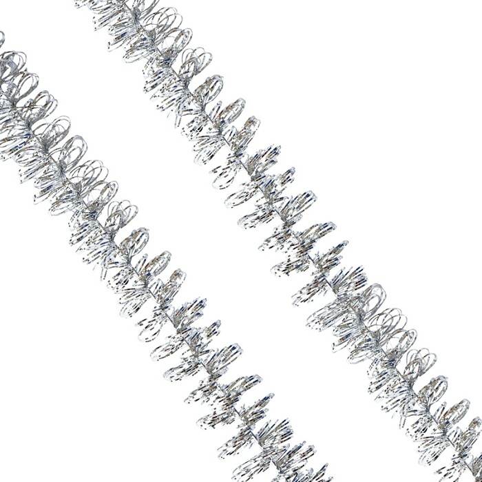 Мишура Серебро № 14 одиночная 2мх50мм