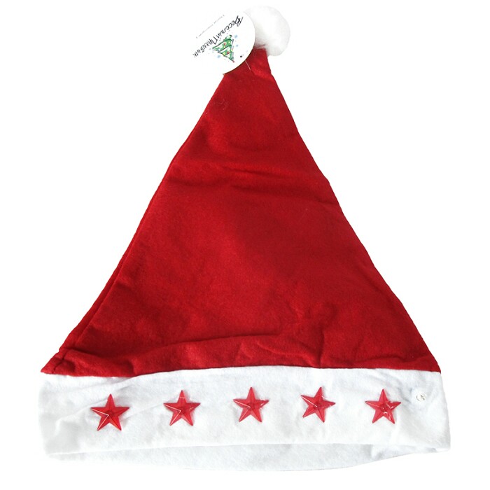 Колпак текстиль Новогодний со звездочками