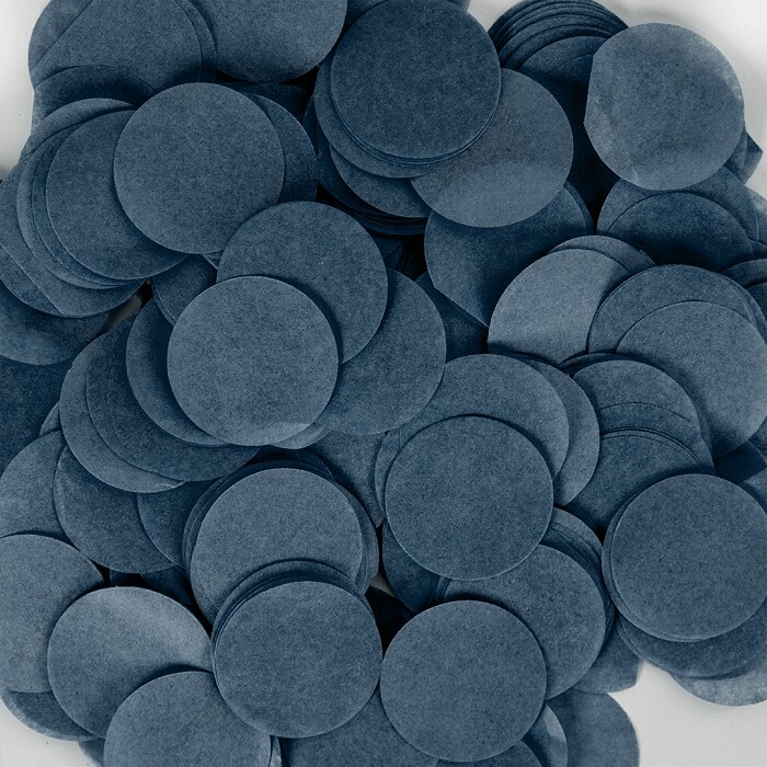 Конфетти Круг тишью 1,0см Черный 50г