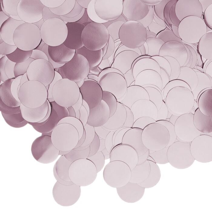 Конфетти Круг фольга 1см Розовый Хром 50г