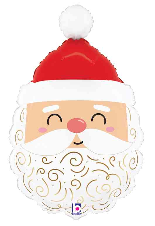 Шар-фигура 24"64 см, фольга Дед Мороз