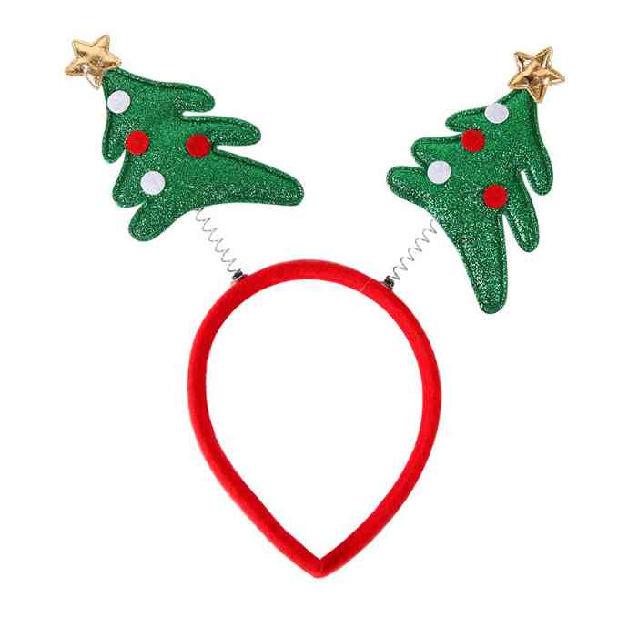 Ободок Новогодние ёлочки