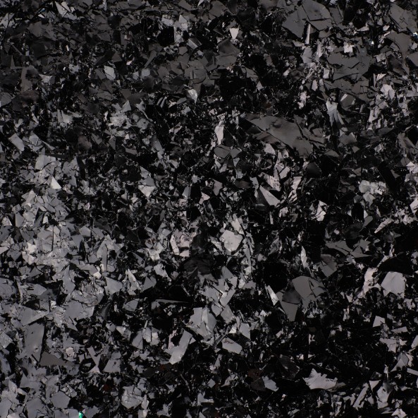 Конфетти дробленые Черный, Металлик, 20 г