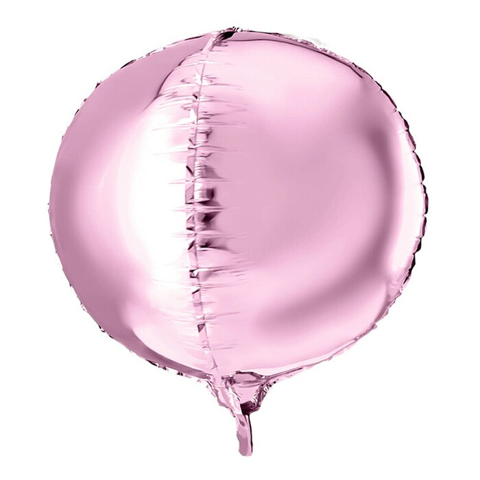 Шар фольга без рисунка Сфера 3D Bubble Бабблс 22'' сатин Розовая сирень