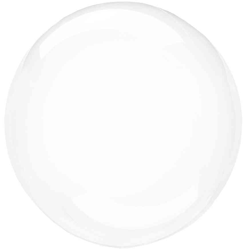 Шар фольга без рисунка Сфера 3D Bubble Бабблс 24'' прозрачный