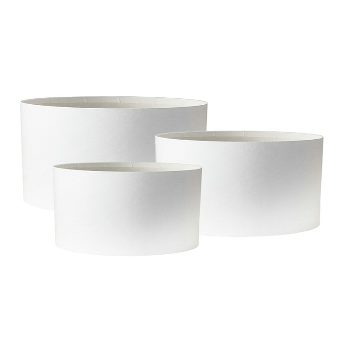 Коробка Цилиндр 18х18см Без крышки Премиум Белый ВС