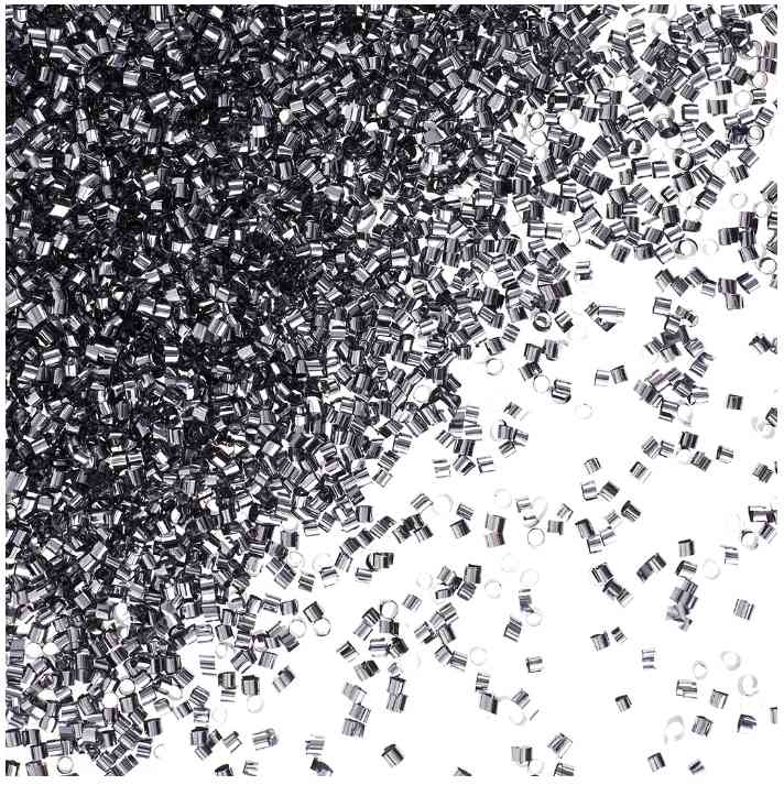 Конфетти фольга Цилиндр Металлик Стальной 0,2см 20г ВВ