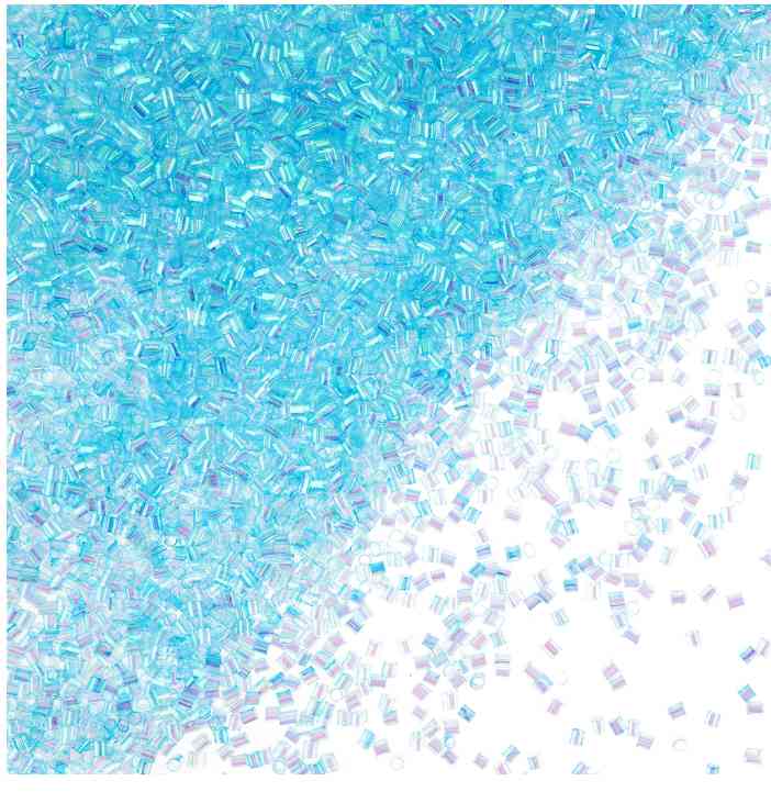 Конфетти фольга Цилиндр Перламутр Голубой 0,2см 20г ВВ