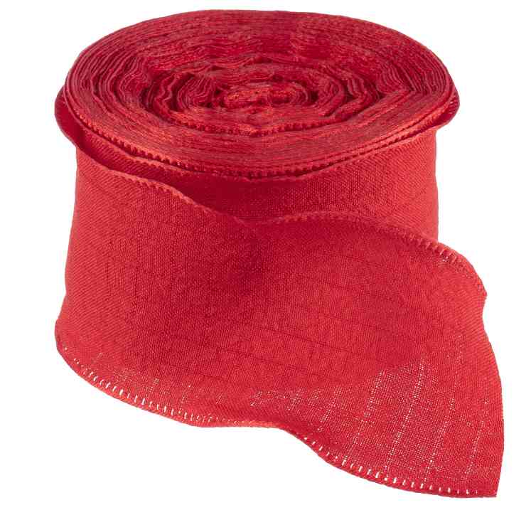 Лента тканевая 4х9,14м Нежная волна Красный