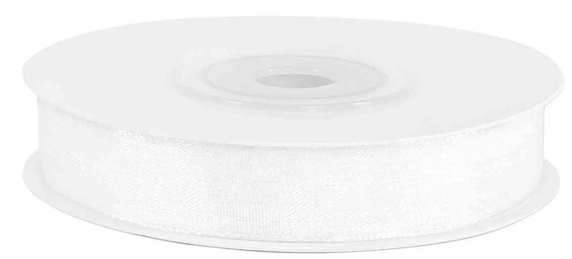 Лента органза 1,2х22,85м Белый