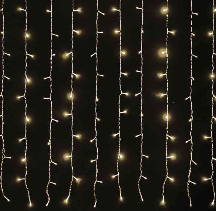 НГ Гирлянда электрическая Водопад Теплый Белый 2х2мАА