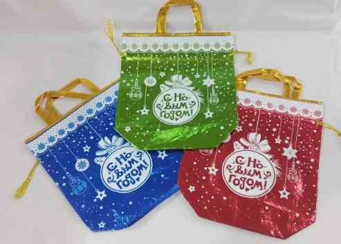 НГ Мешочек для подарков с ручками 30х34см С НГАА