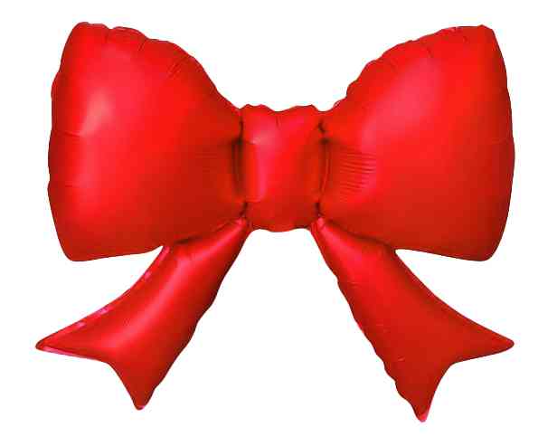Шар фольга мини с клапаном Бант Красный Сатин 21" 53смFL