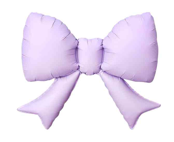 Шар фольга мини с клапаном Бант Сиреневый Сатин 21" 53смFL