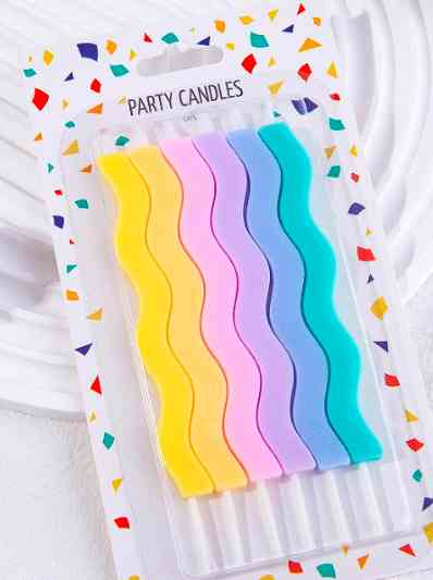 Свеча набор Волны 10см (уп6) ВС