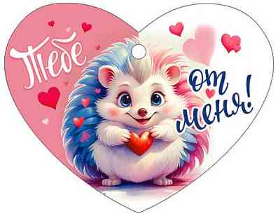 Открытка мини сердце Тебе от меня! (20шт)