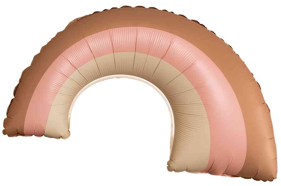 Шар фольга фигура Радуга Розовый Сатин 32" 81смFL (упак)