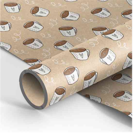 Бумага крафт лист 70х100см Morning coffee MESHU